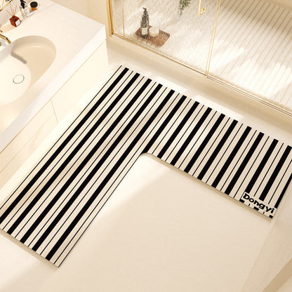 L-Shaped Soft Bath Mat