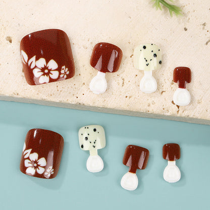 Artificial nails in elegant natural design Acalora