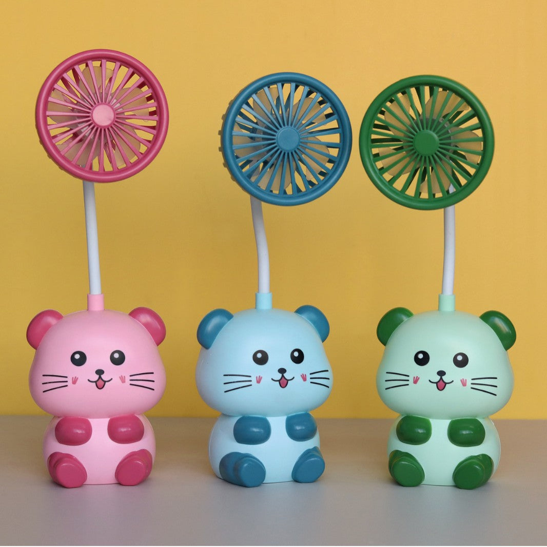 Unisex Cute Mini Handheld Fan with Flexible Head Brehn