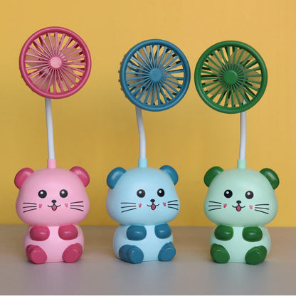 Unisex Cute Mini Handheld Fan with Flexible Head Brehn