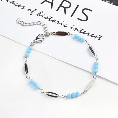 Unique Beaded Chain Bracelet Acalora