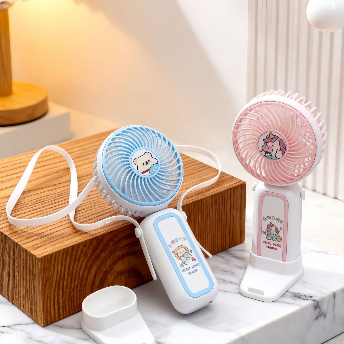 Women's Portable Hand Fan with Playful Unicorn Design Karnz