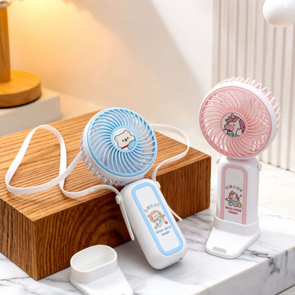 Women's Portable Hand Fan with Playful Unicorn Design Karnz