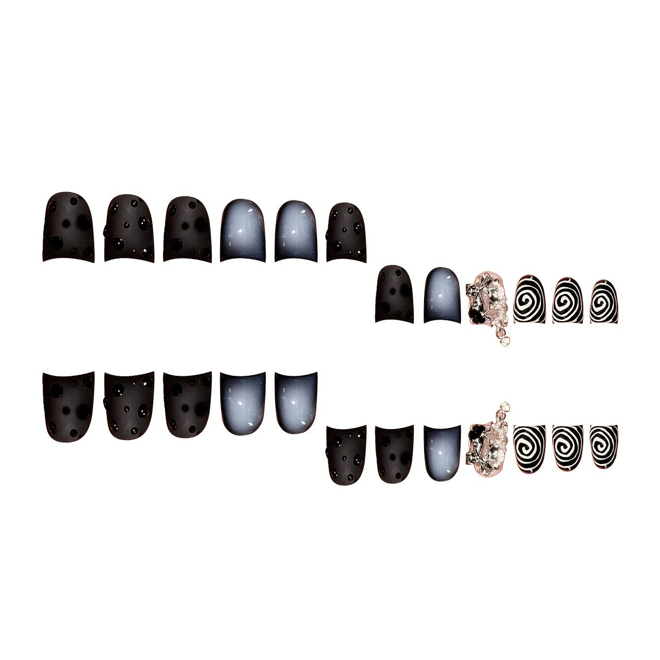 Stylish Press-On Nail Art Set Acalora