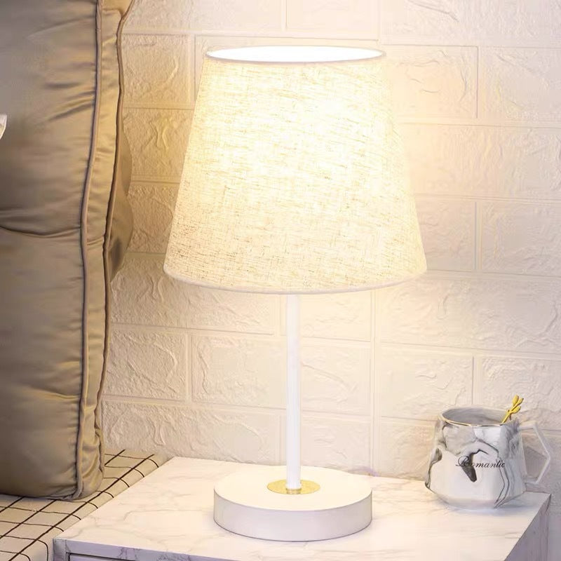 Adjustable Soft Fabric Shade Table Lamp