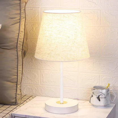 Adjustable Soft Fabric Shade Table Lamp