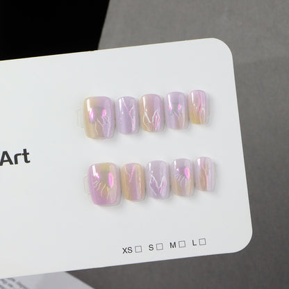 Premium Marble Press-On Nail Art Set Acalora