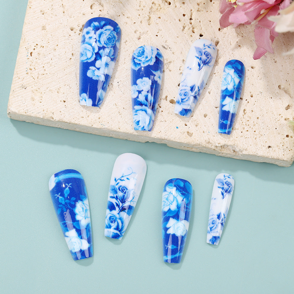 Creative Nail Art Set with Floral Design Acalora