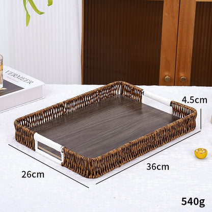 Decorative Woven Serving Tray Acalora