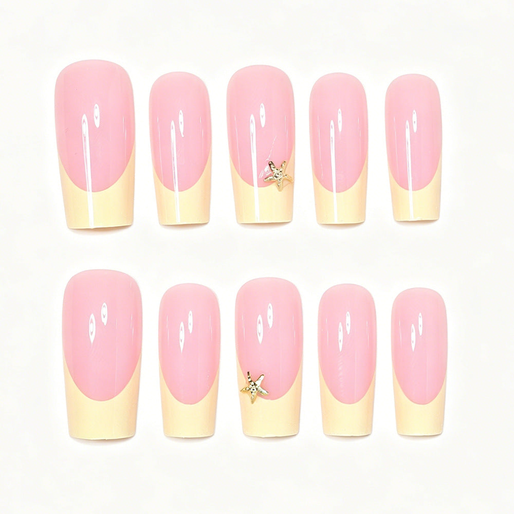Elegant Stiletto French Tip Nail Art Acalora