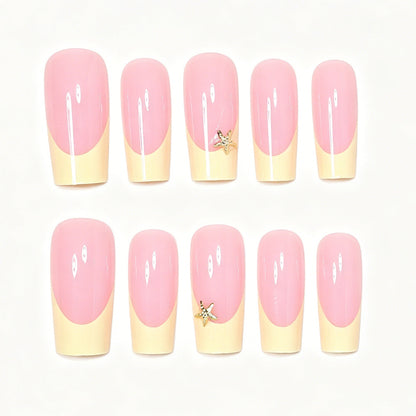 Elegant Stiletto French Tip Nail Art Acalora