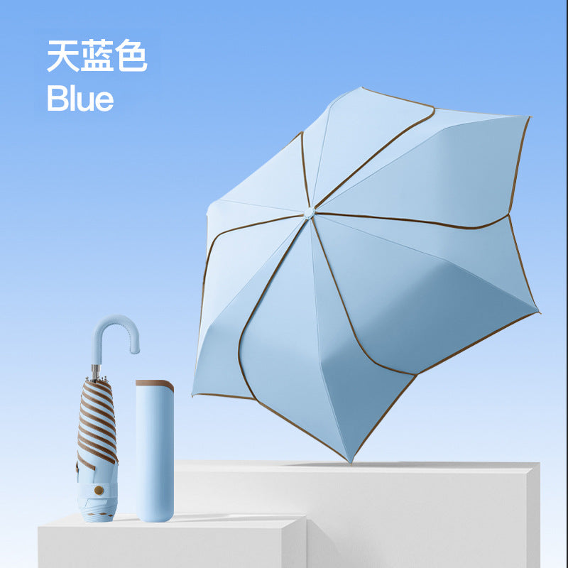 Women Folding UV Protection Umbrella with Innovative Design Bowlift