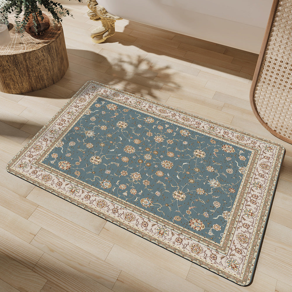 Elegant Vintage Floral Bath Mat Acalora 1788245864