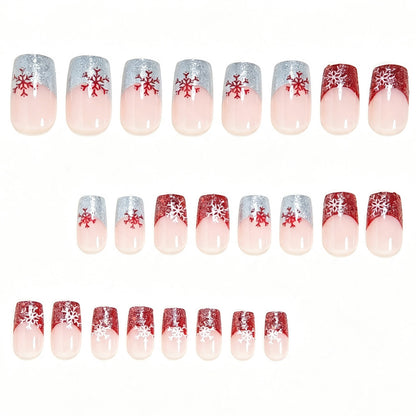Seasonal Snowflake Nail Art Wraps Acalora