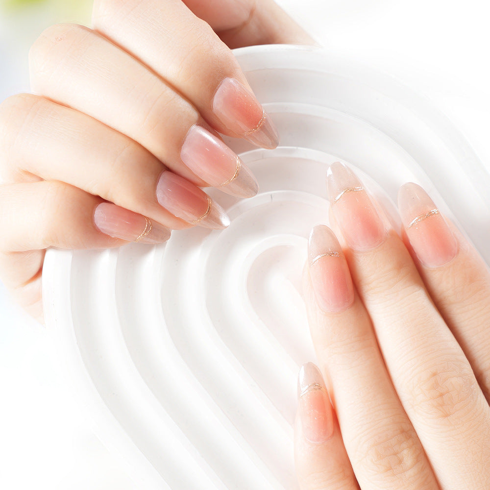 Elegant French Tip Press-On Nail Set Acalora