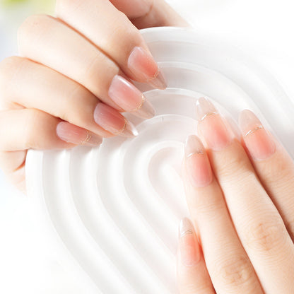 Elegant French Tip Press-On Nail Set Acalora