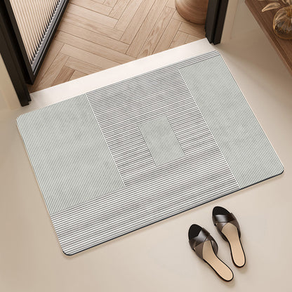 Textured Abstract Design Bath Mat Acalora