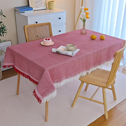Decorative Fringed Tablecloth