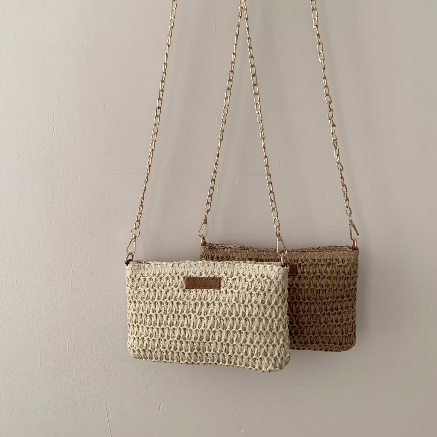 Women's Hand-knotted Shoulder Bag made of Natural Material Karnz