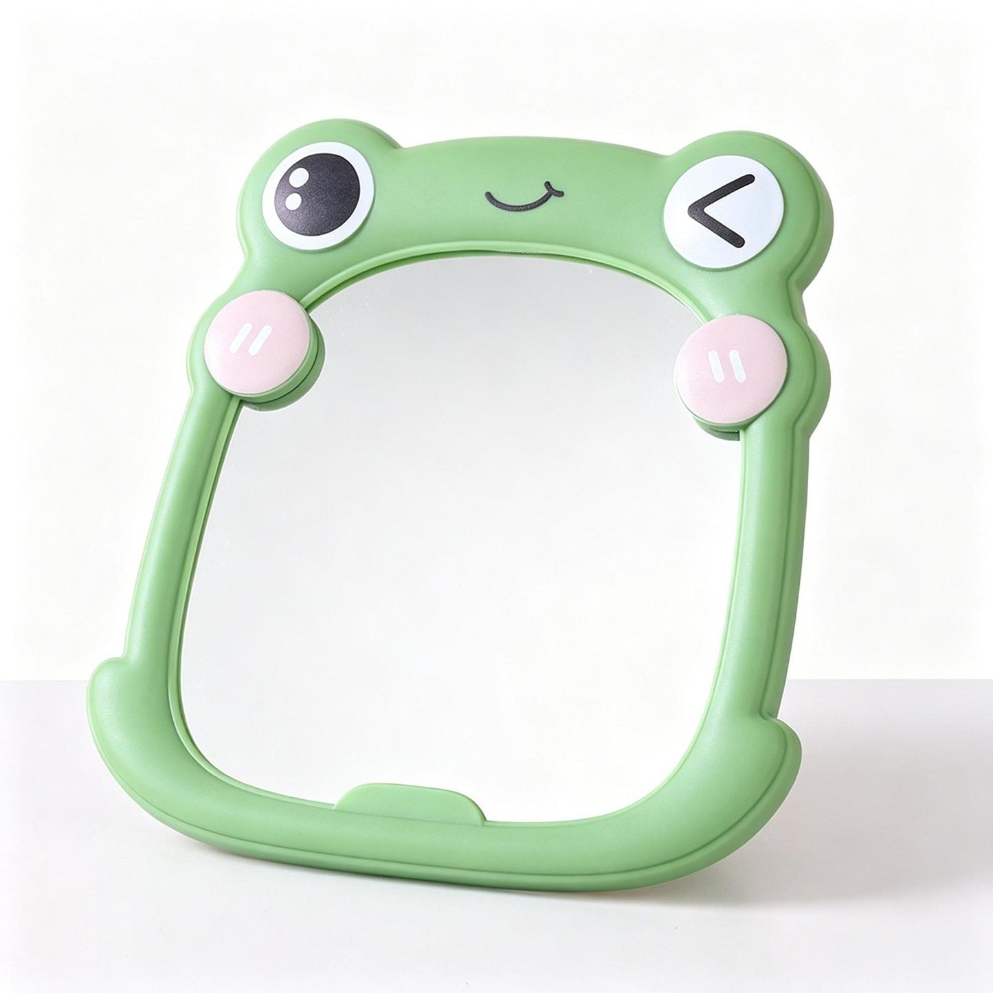 Cute Frog-Themed Handheld Mirror