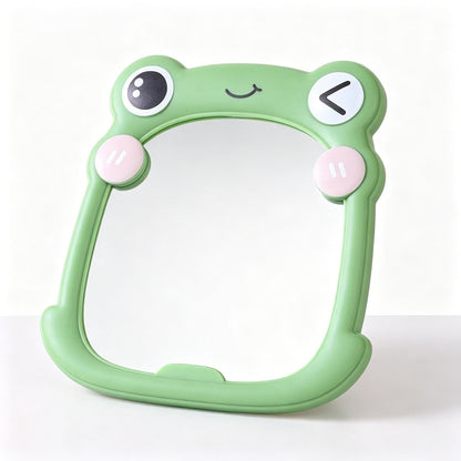 Cute Frog-Themed Handheld Mirror