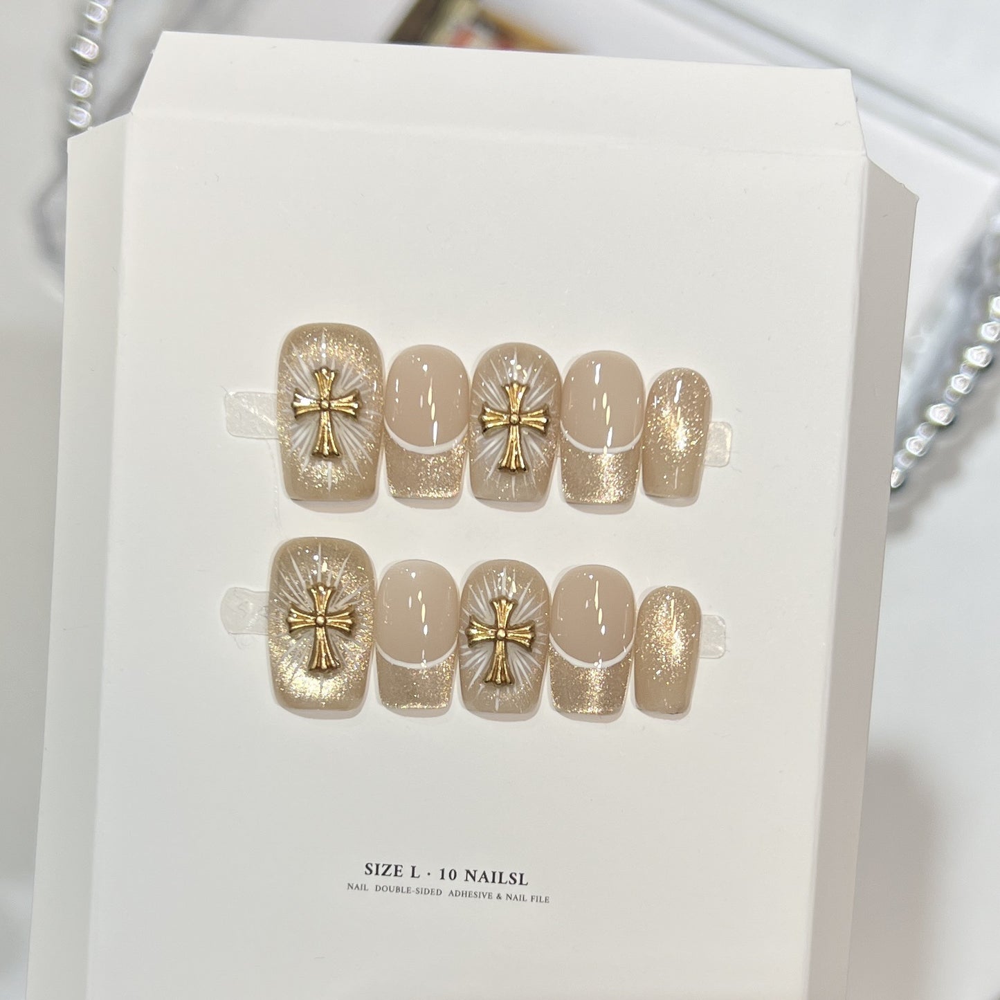 Elegant Adhesive Nail Art Set Acalora