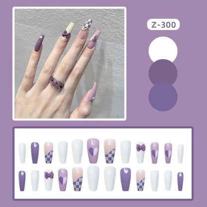 Sparkling Rhinestone Press-On Nail Set Acalora