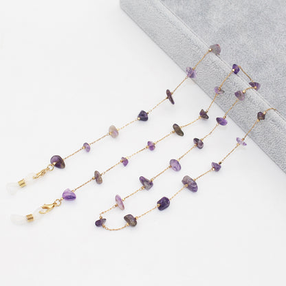 Elegant Crystal-Embellished Eyewear Chain Acalora