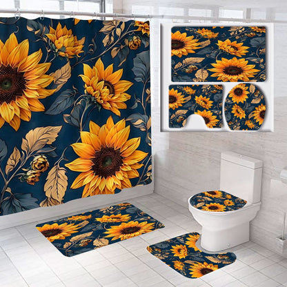 Floral Theme Bathroom Décor Set