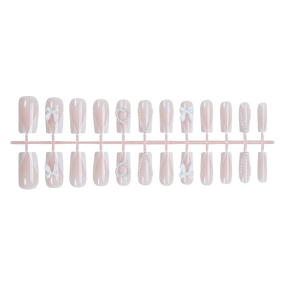 Decorative Press-On Nail Kit with Elegant Accents Acalora