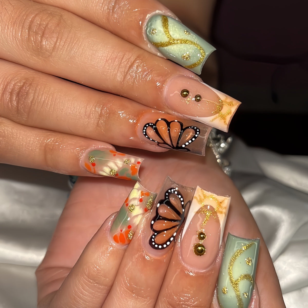 Artistic Acrylic Nail Design Acalora