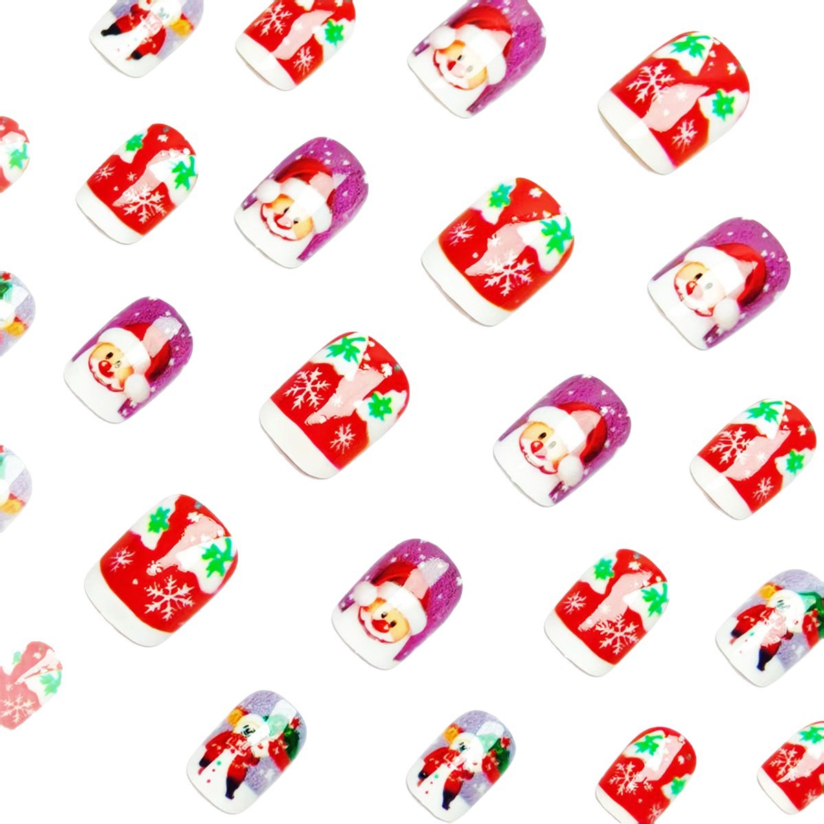 Festive Character-Themed Nail Art Acalora