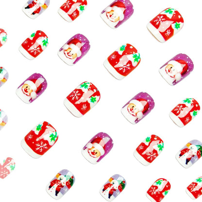Festive Character-Themed Nail Art Acalora