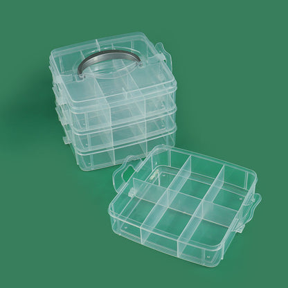 Multi-Compartment Durable Craft Storage Box Acalora