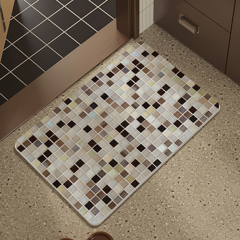 Mosaic Design Bath Mat