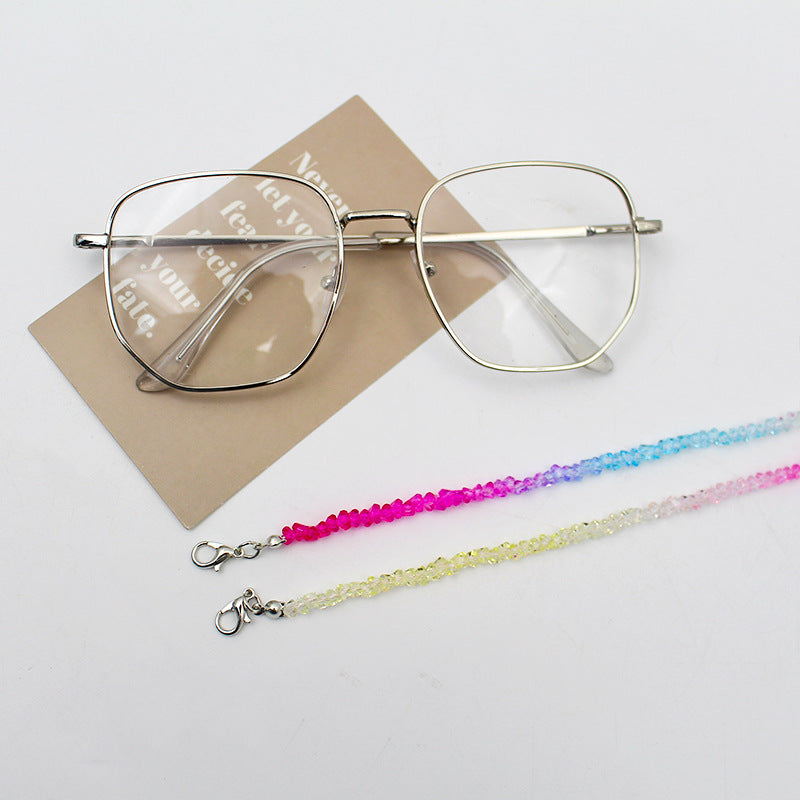 Elegant Crystal Beaded Eyewear Chain Acalora