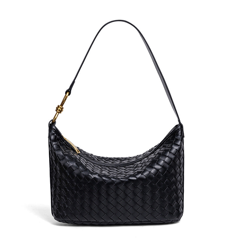 Stylish Woven Leather Handbag Acalora