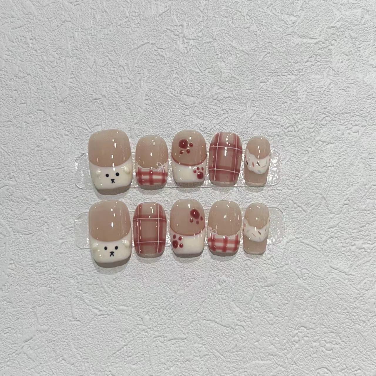 Cute Character Design Press-On Nail Art Set Acalora