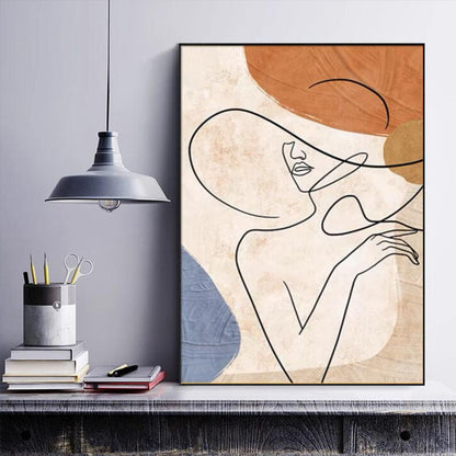 Abstract Line Art Canvas Print