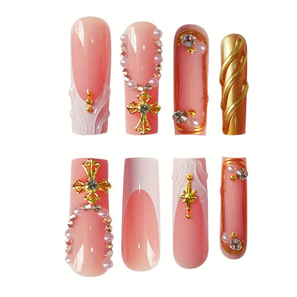 Decorative 3D Press-On Nail Set Acalora