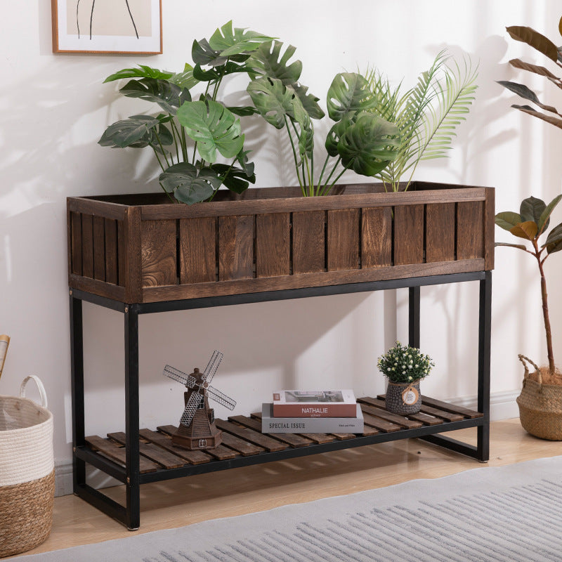 Wooden Planter Stand Acalora