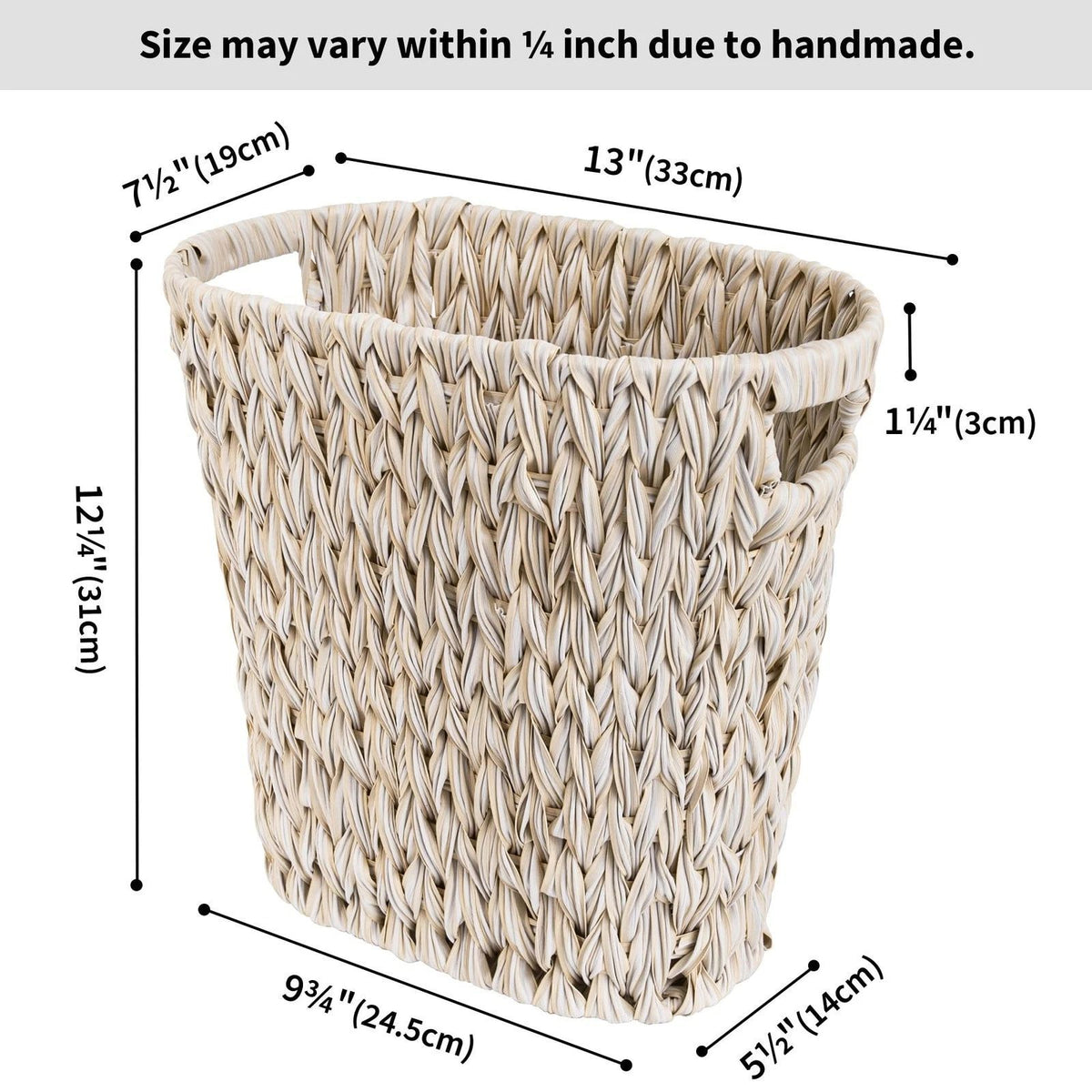 Woven Storage Basket with Handles Acalora