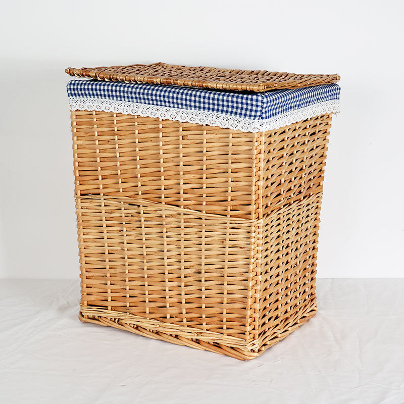 Women's laundry basket with elegant fabric cover and unique design Bowlift