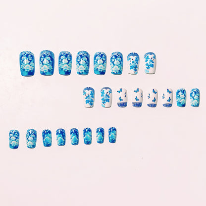 Artistic Floral Butterfly Nail Art Acalora