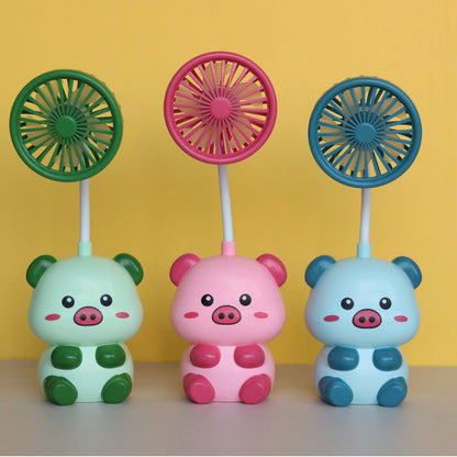 Unisex Cute Mini Handheld Fan with Flexible Head Brehn