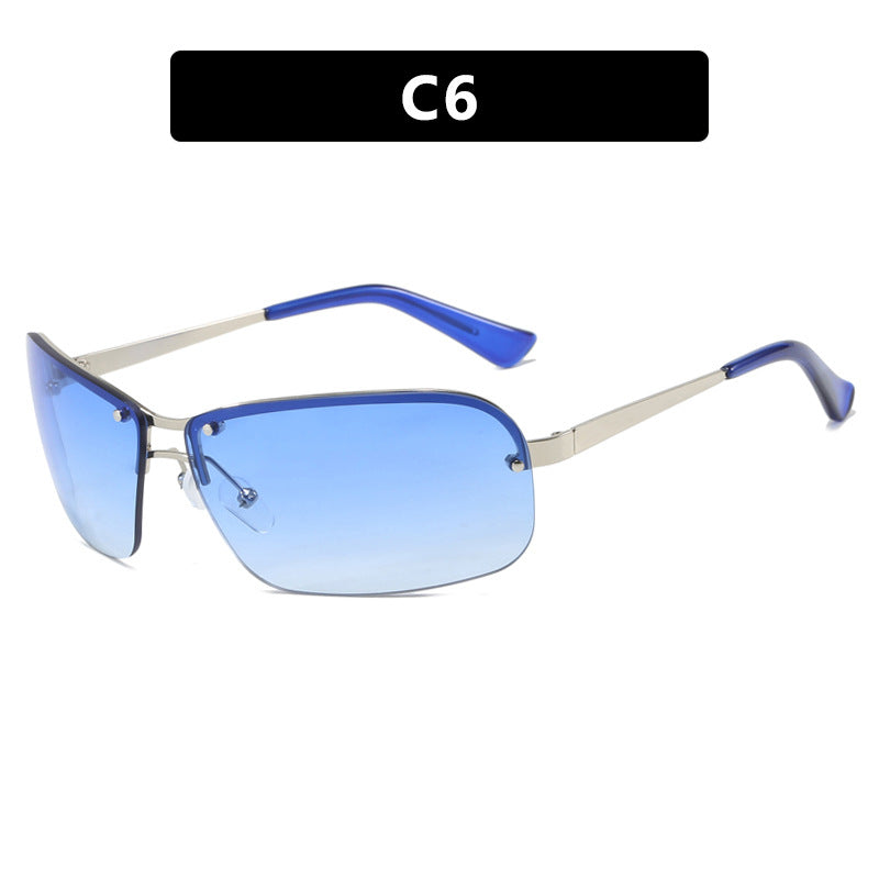 Women's sunglasses with large, elegant lenses and a modern metal frame Brehn