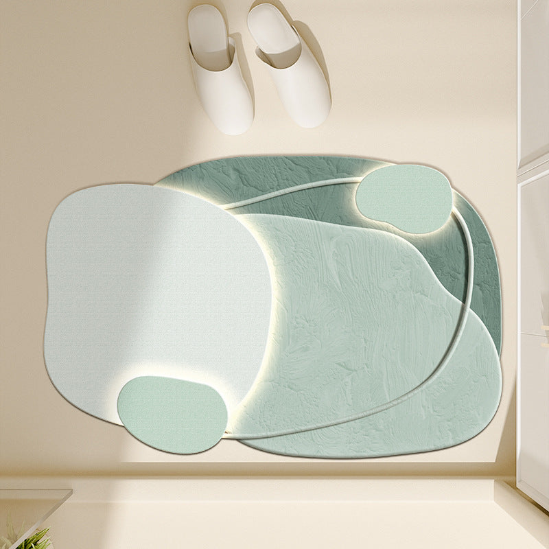 Floral-Inspired Decorative Bath Mat