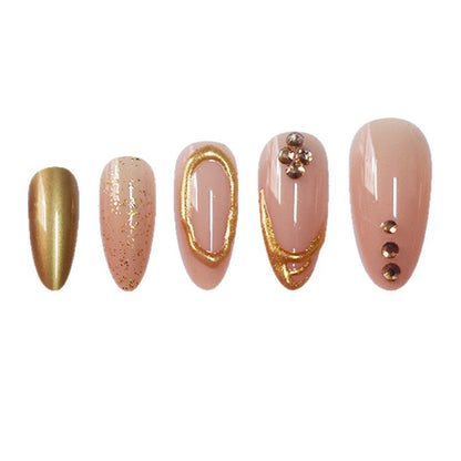 Glamorous 3D Decorative Press-On Nails Acalora