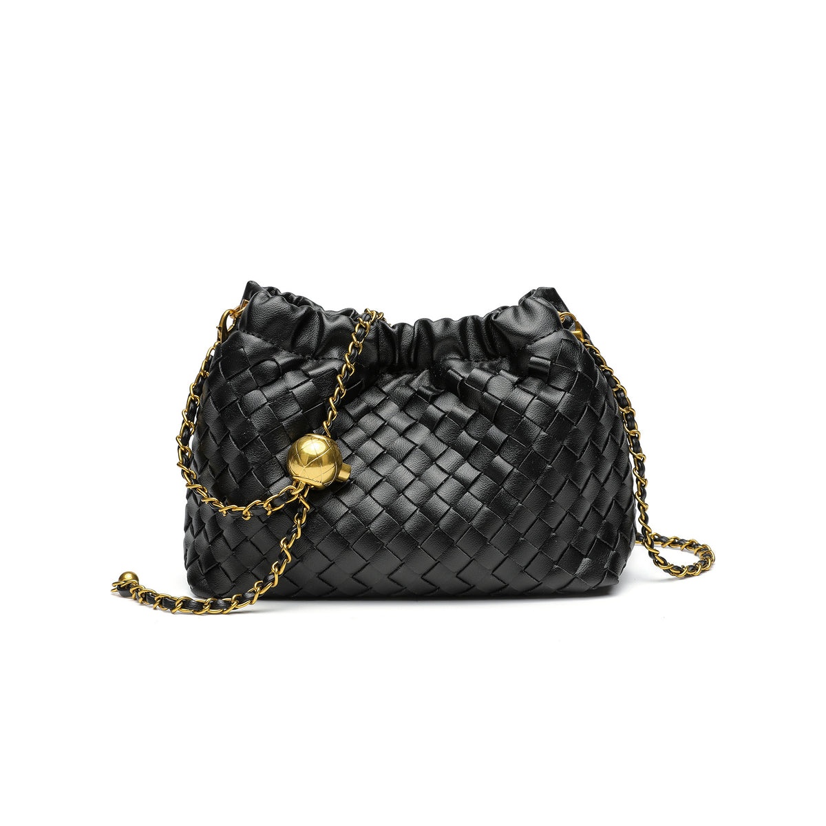 Woven Leather Evening Purse Acalora