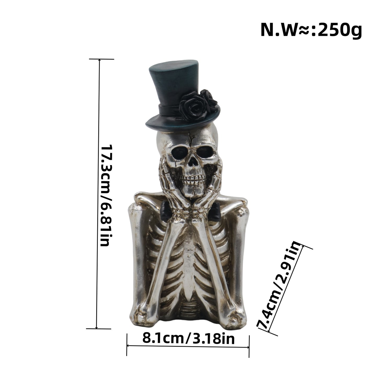 Romantic Skeleton Figure Acalora